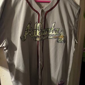 Camouflage Atlanta Braves Chipper Jones jersey